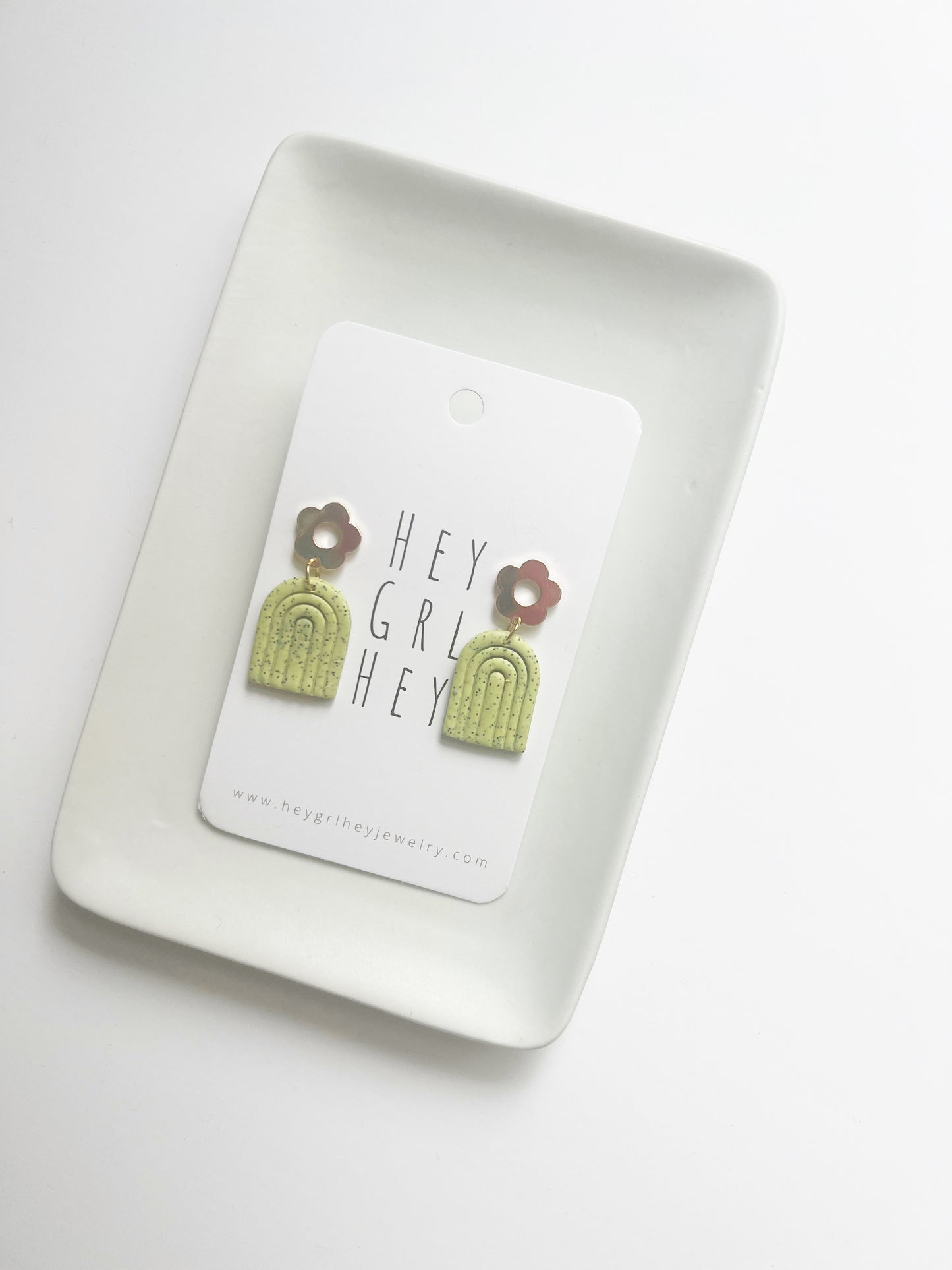 The Penelope Earring in Wasabi