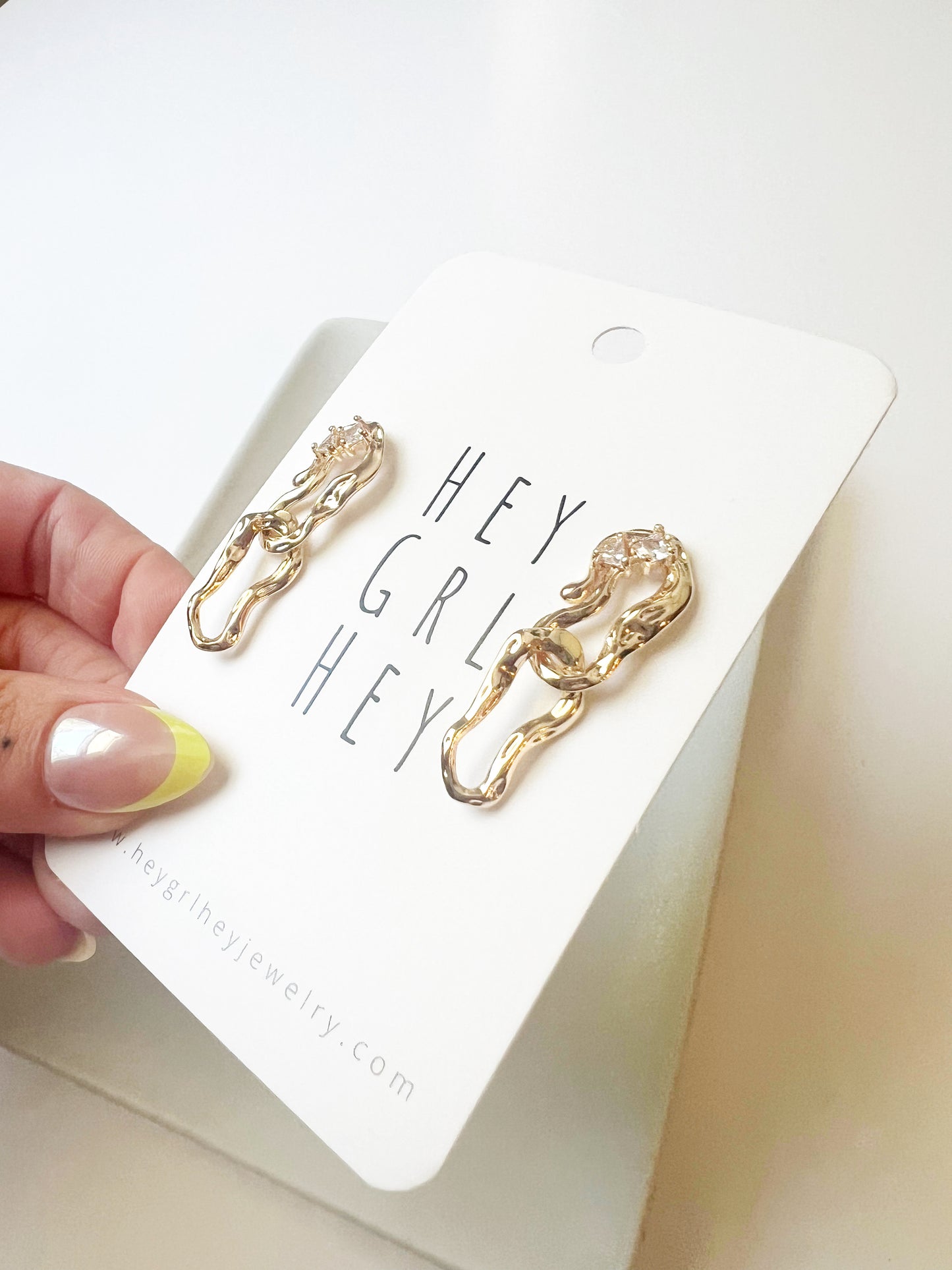 The Chain CZ Studs