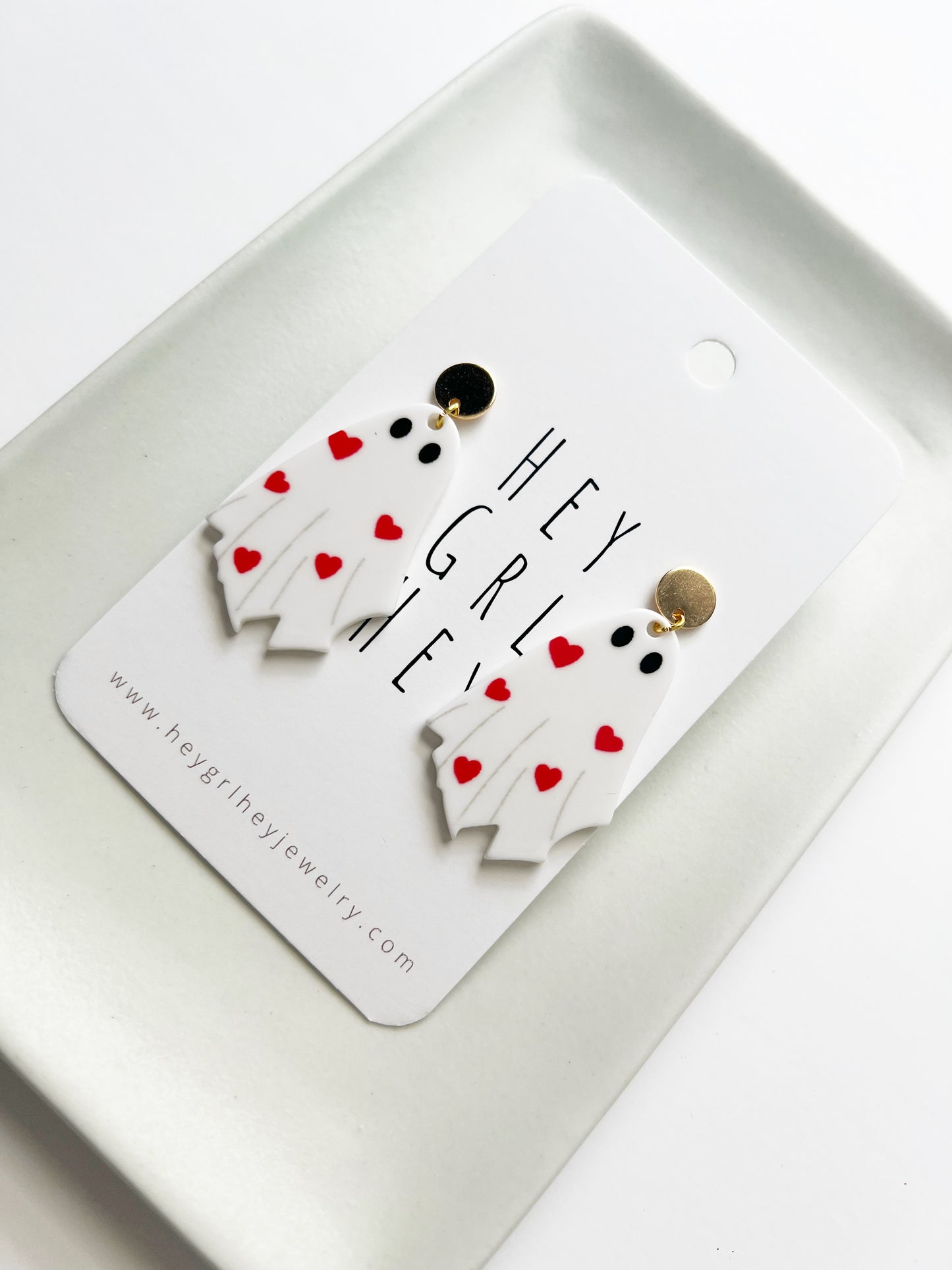 The Love At First Fright Ghost Earrings