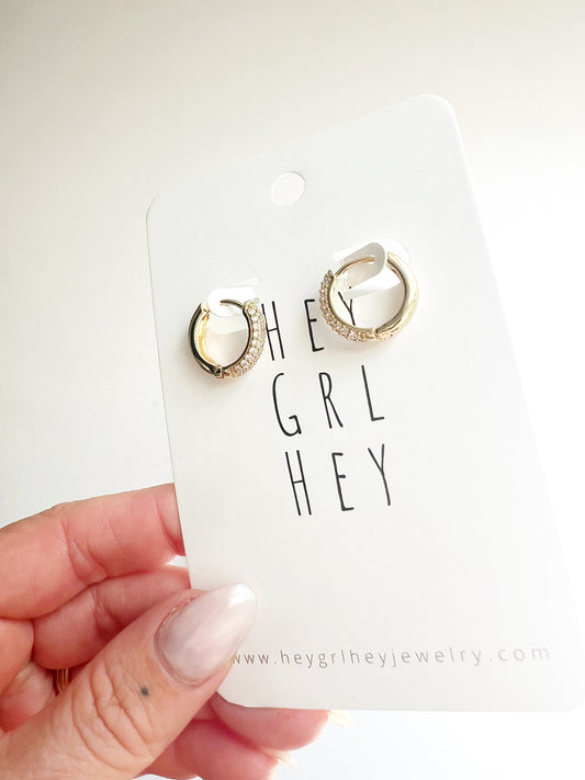 The “You Sparkle, Baby” Hoop Earrings