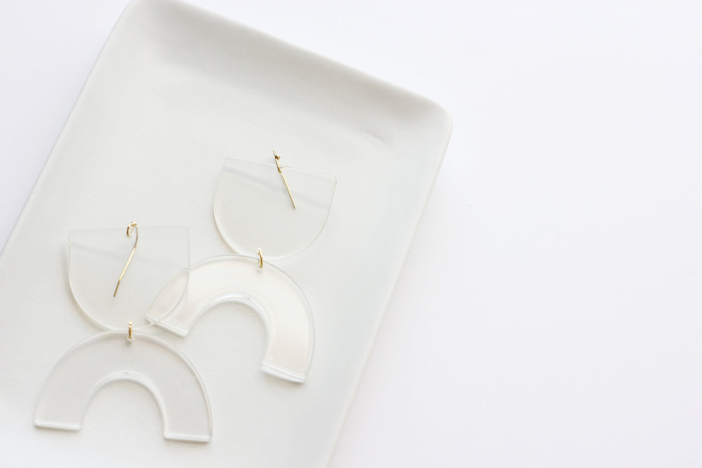 The Babe Earring in Clear