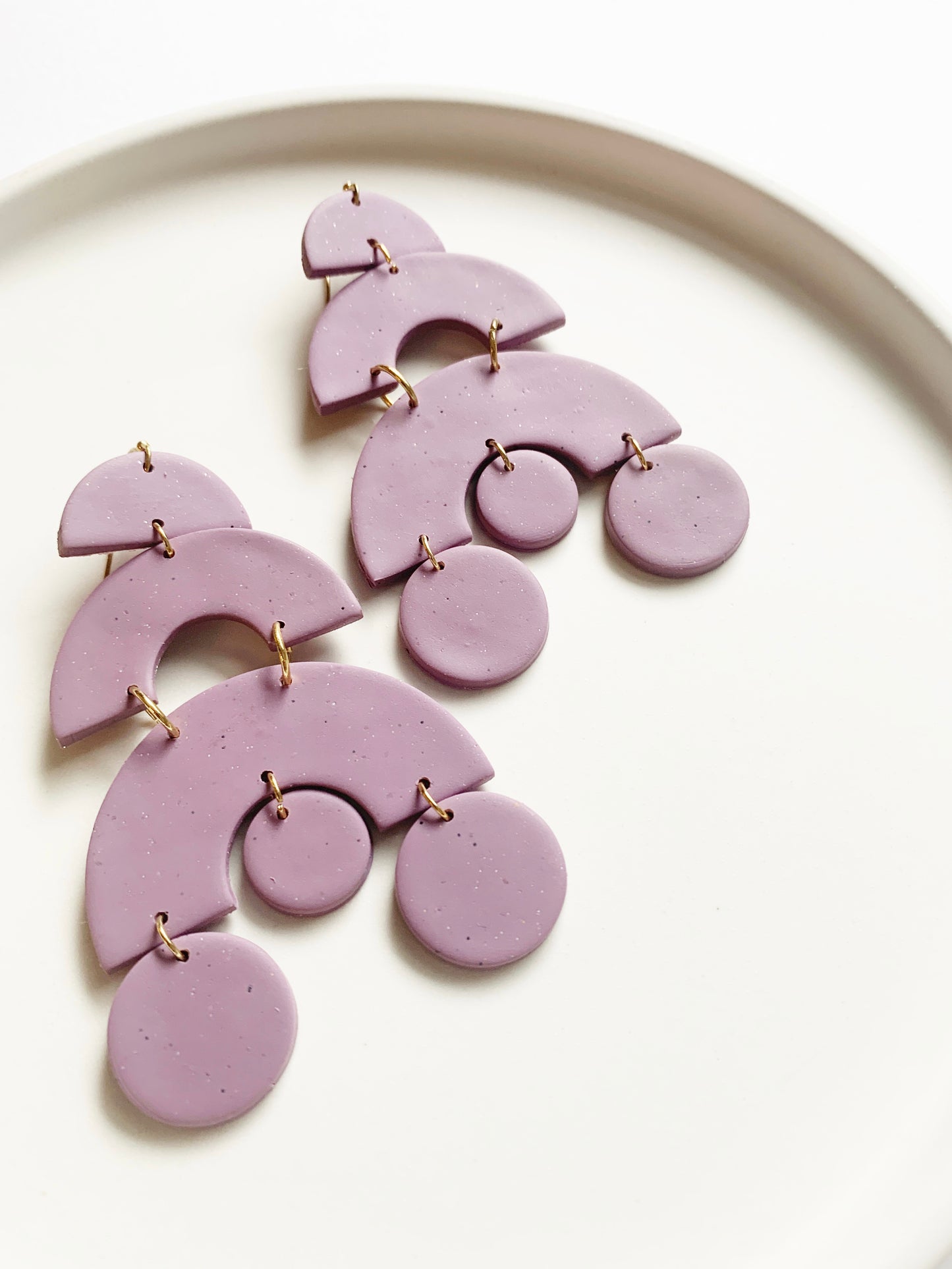The Yosano Earrings in Amethyst