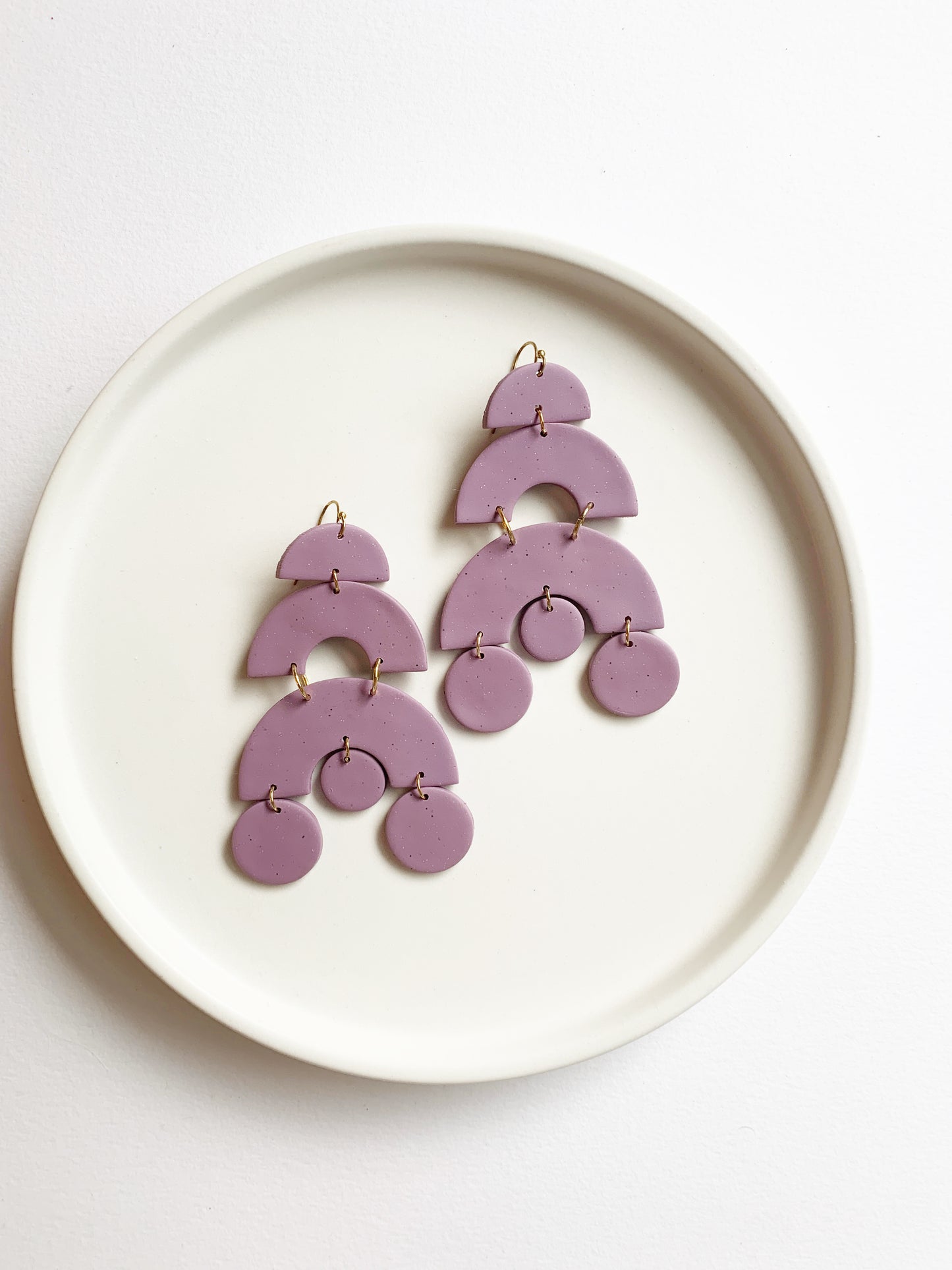 The Yosano Earrings in Amethyst