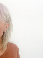 Load image into Gallery viewer, The Paperclip Hoop Earrings in Silver
