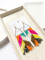 Load image into Gallery viewer, The Beaded Earrings in Pink
