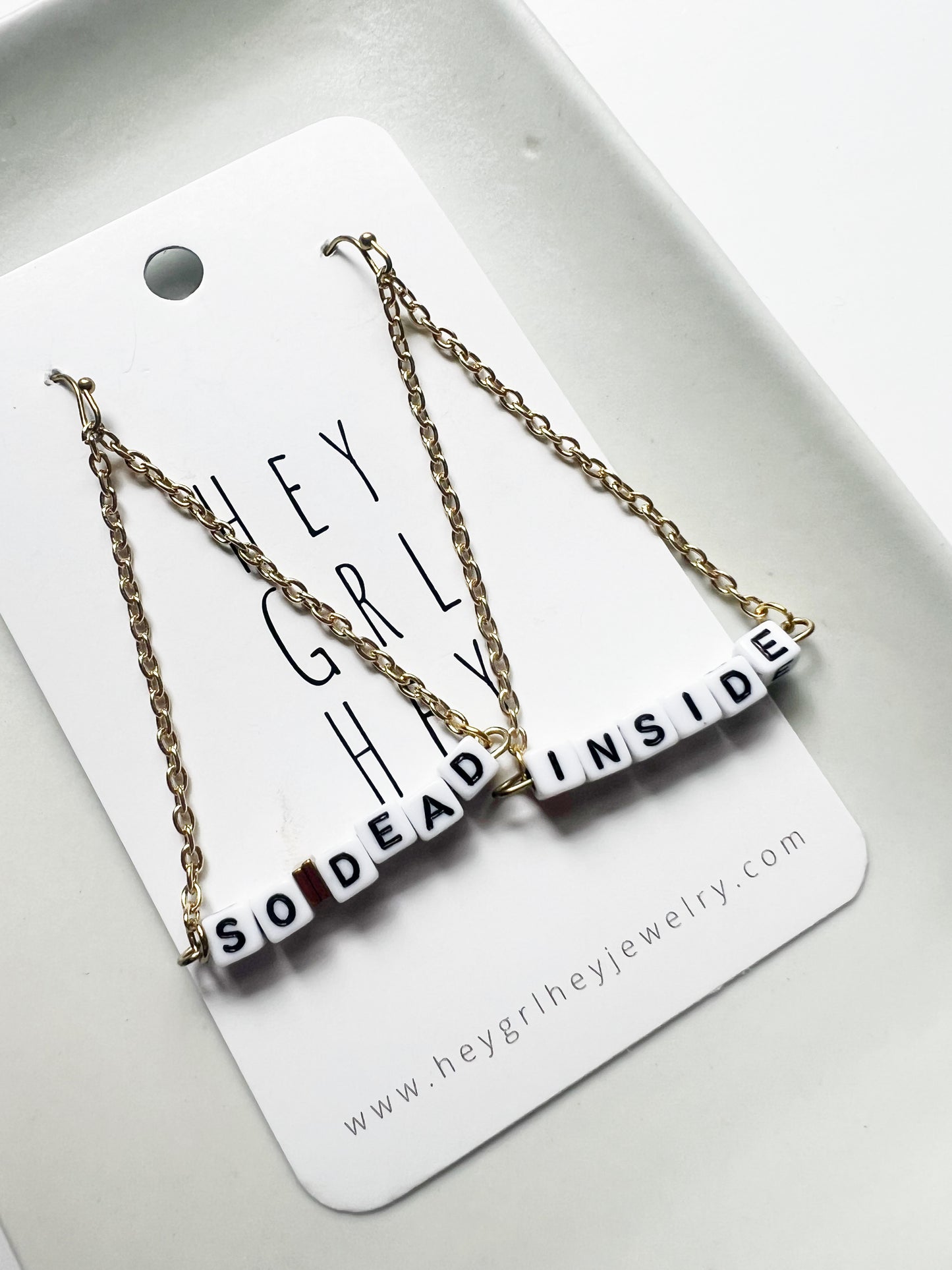 The So Dead Inside Earrings