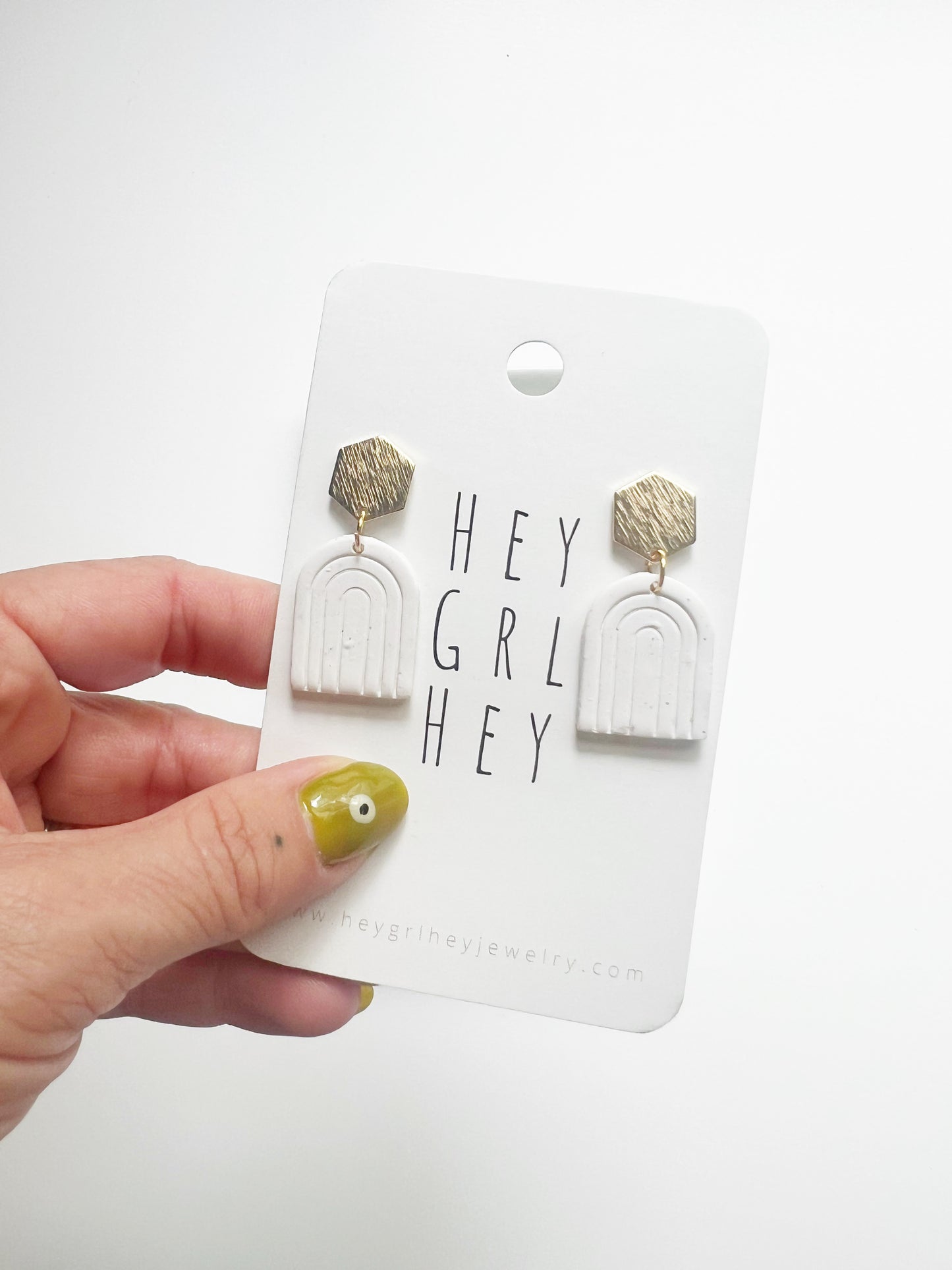 The Penelope Earring in White