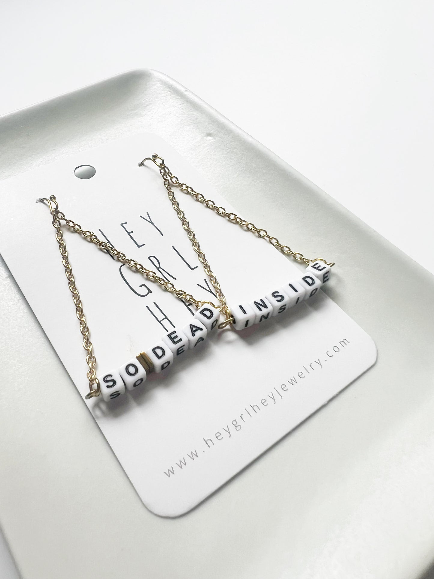 The So Dead Inside Earrings