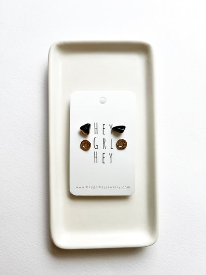The Smoky Quartz Bernadette Stud Pack