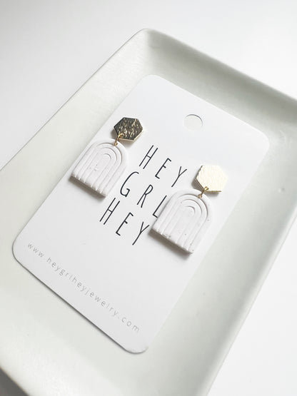 The Penelope Earring in White