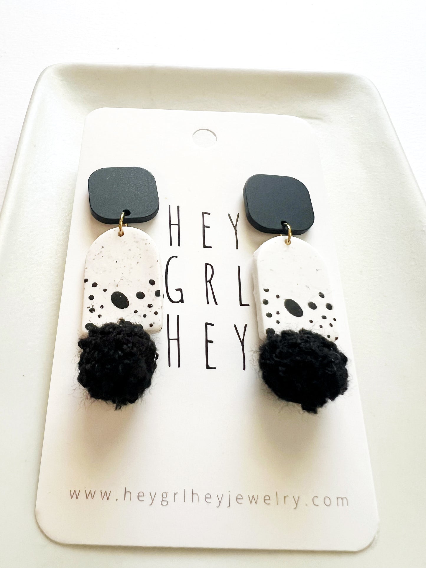The Polka Pom Earrings