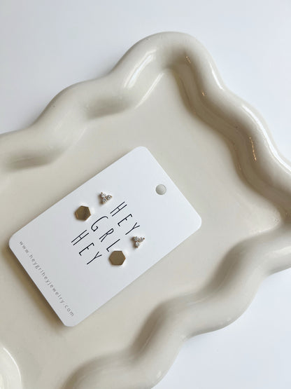 The What the Hex Stud Earring Pack