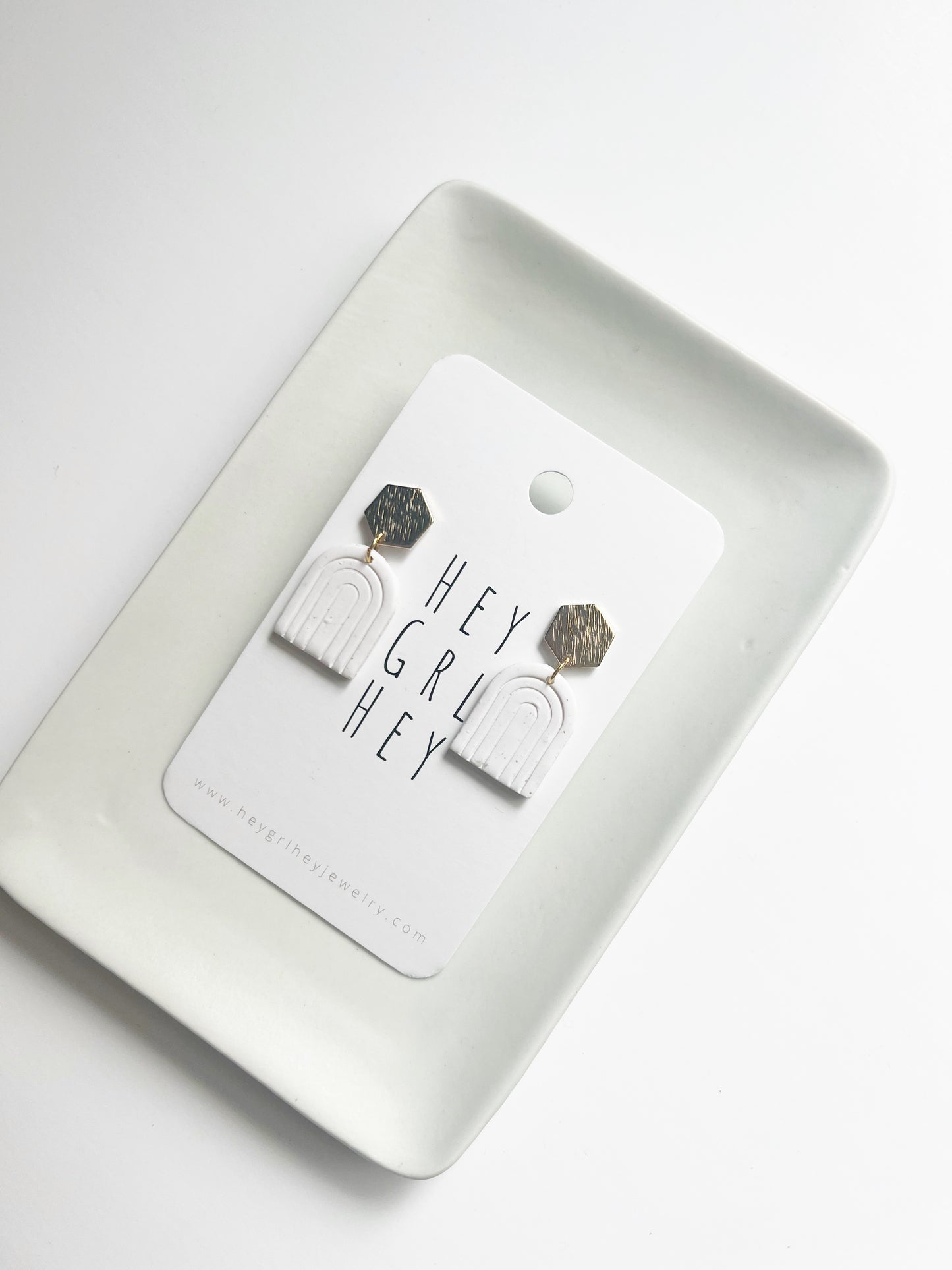 The Penelope Earring in White