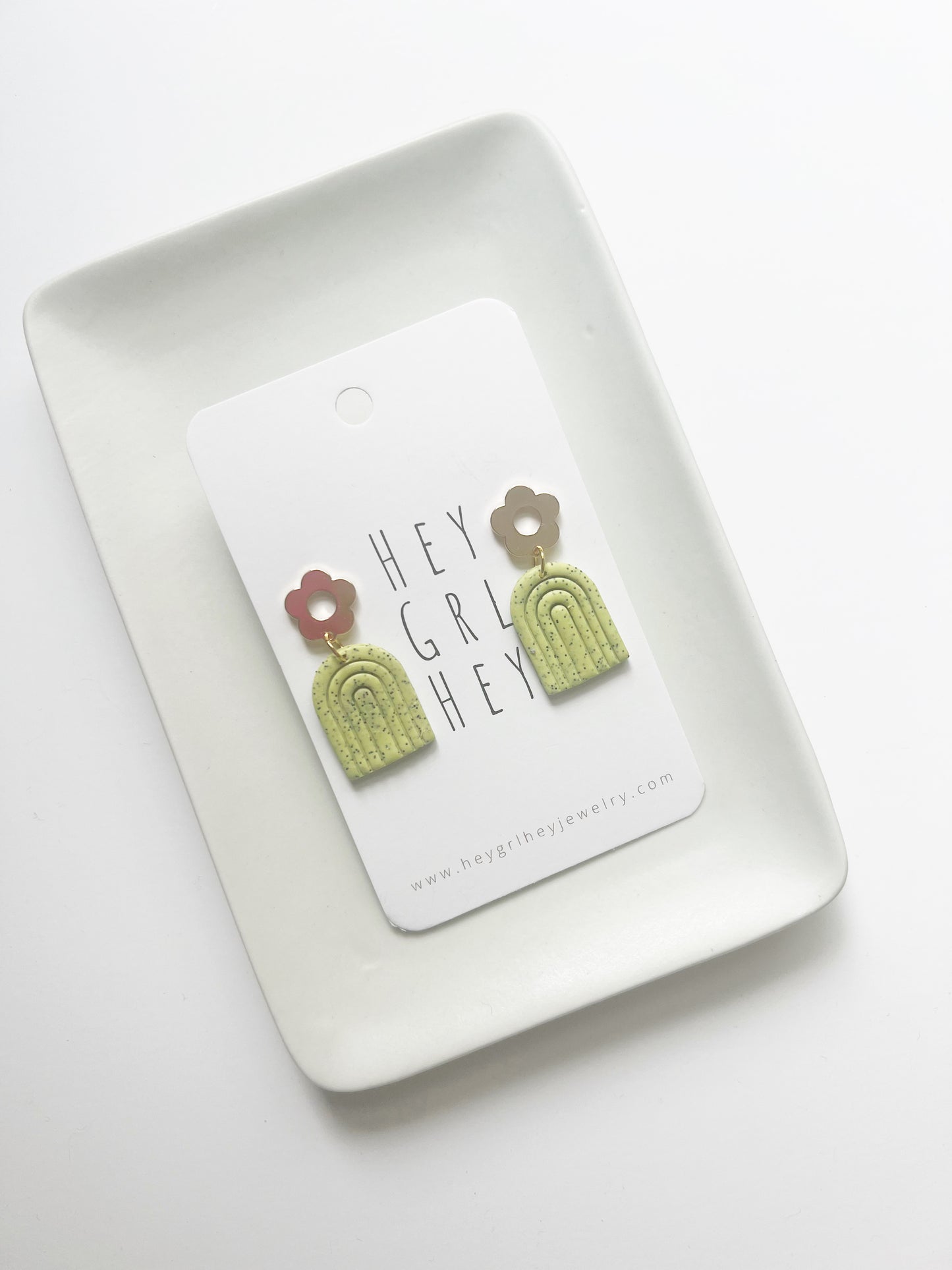 The Penelope Earring in Wasabi