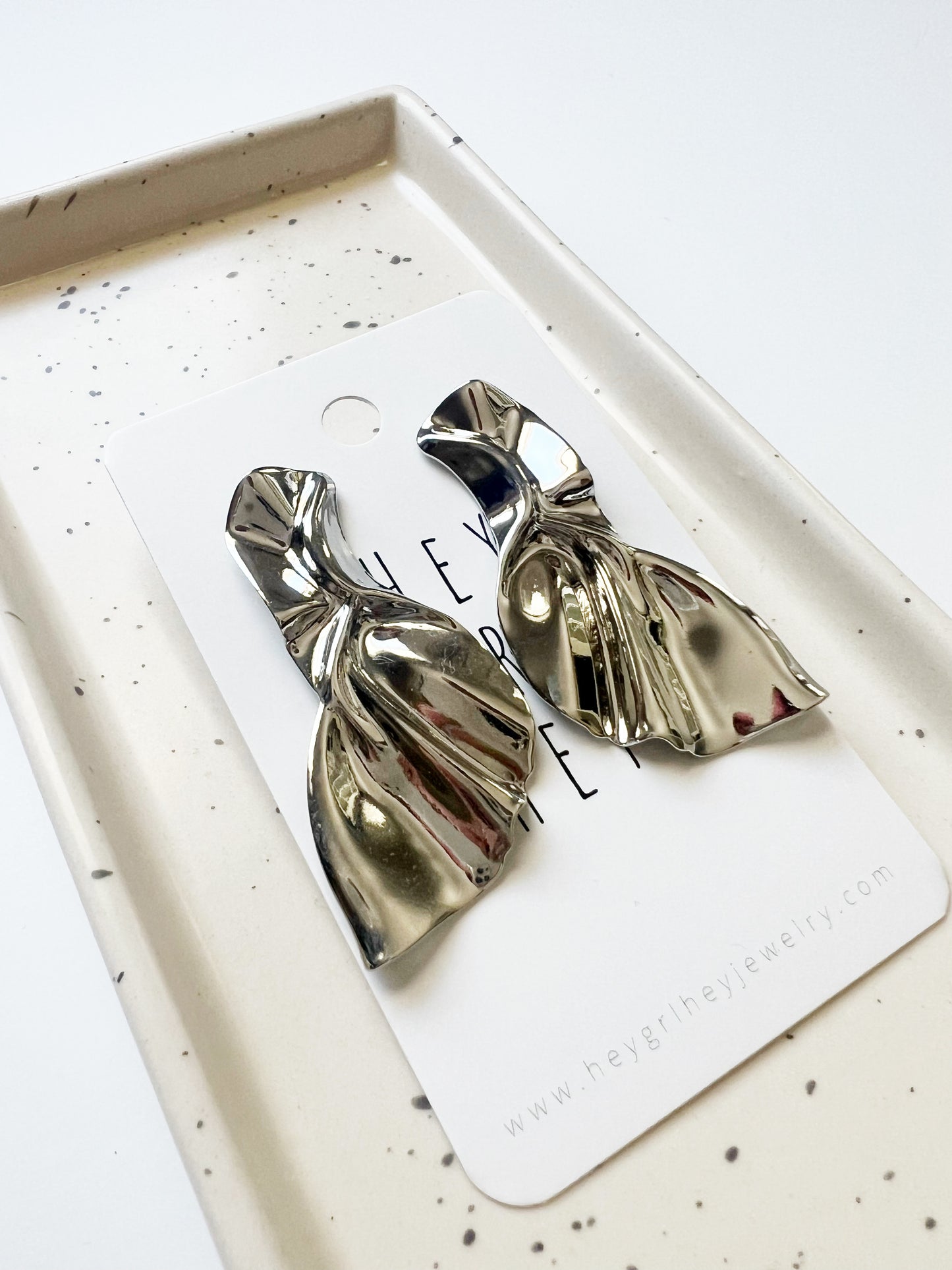 The Silver Wave Earrings