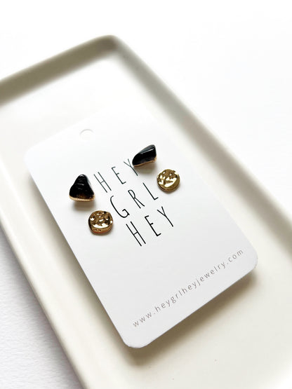 The Smoky Quartz Bernadette Stud Pack