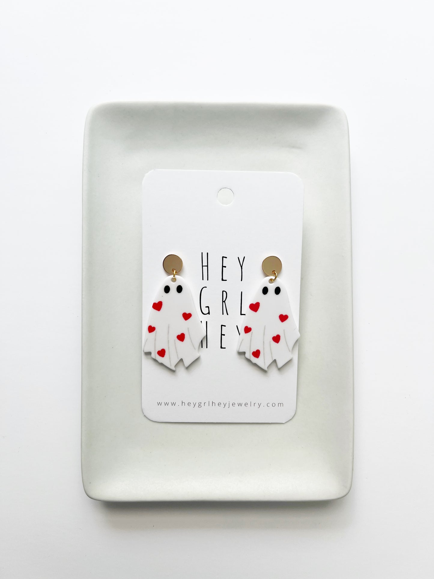 The Love At First Fright Ghost Earrings