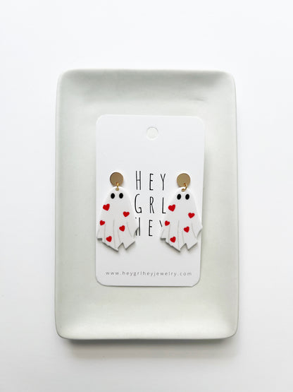 The Love At First Fright Ghost Earrings