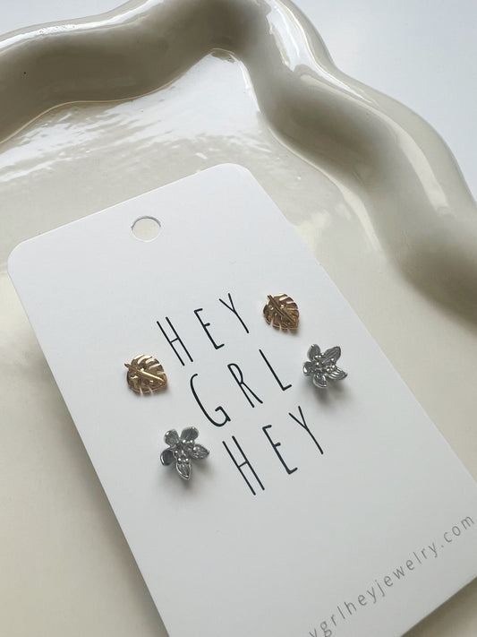 The Leaf Me Be Stud Earring Pack