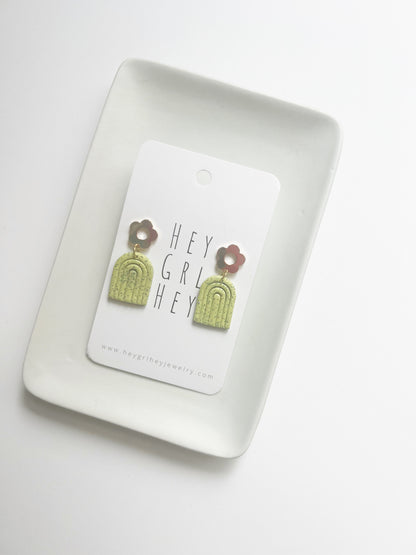 The Penelope Earring in Wasabi