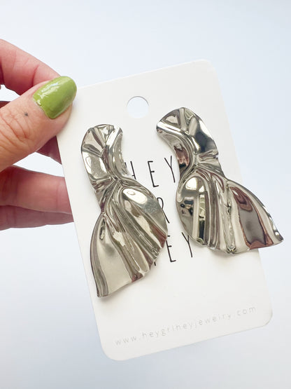 The Silver Wave Earrings