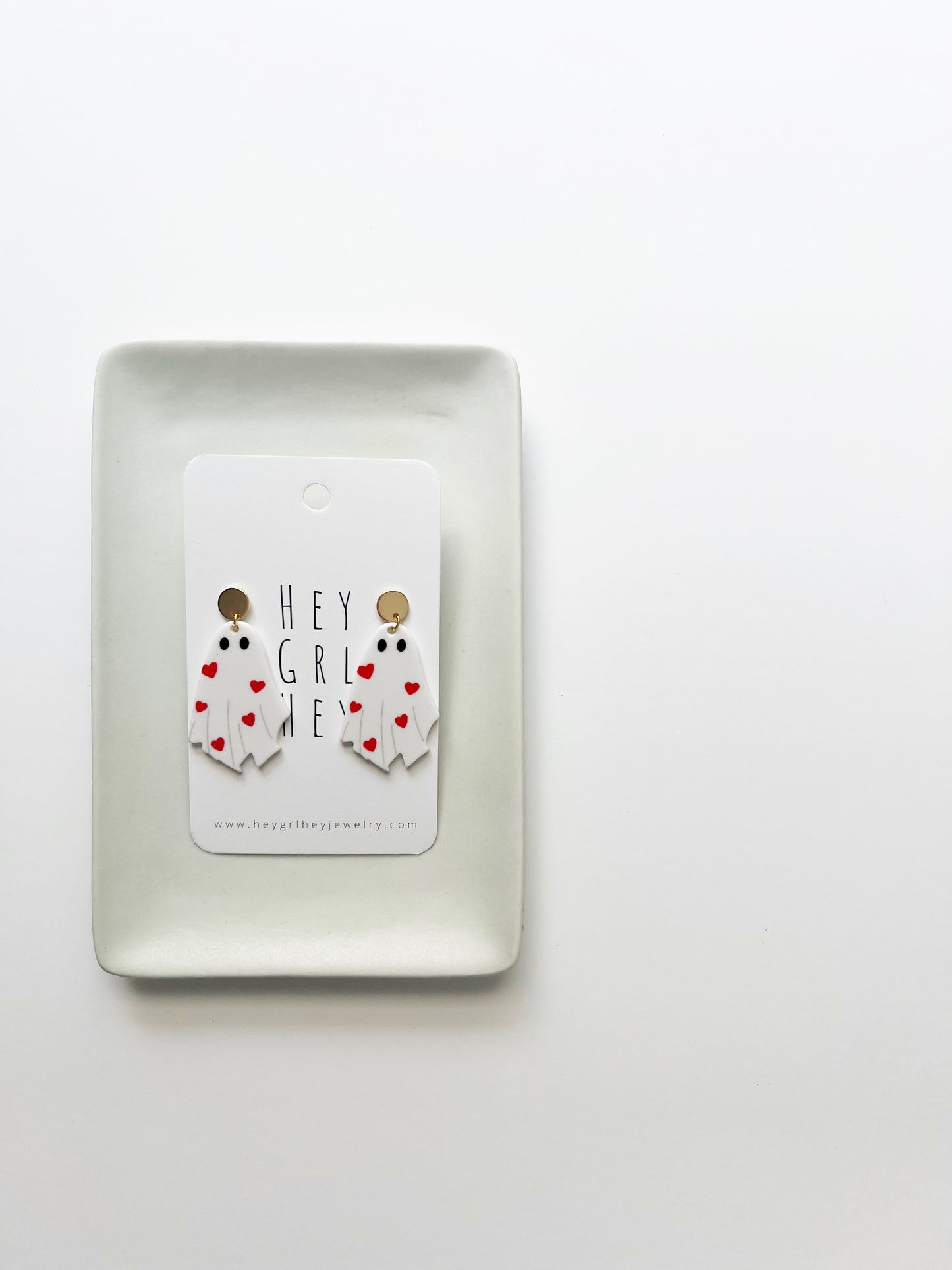 The Love At First Fright Ghost Earrings