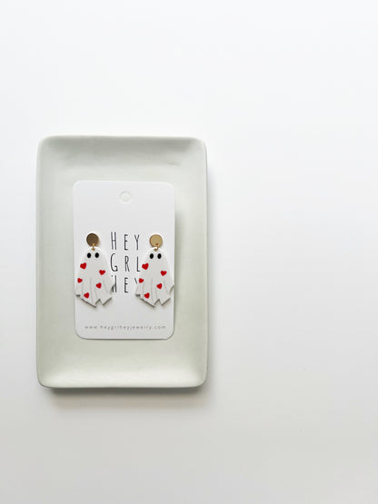 The Love At First Fright Ghost Earrings