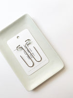 Load image into Gallery viewer, The Paperclip Hoop Earrings in Silver
