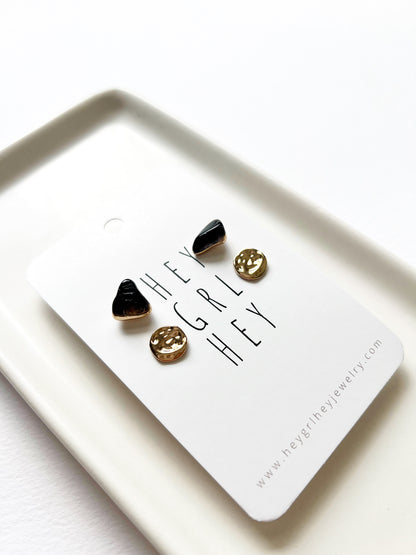 The Smoky Quartz Bernadette Stud Pack