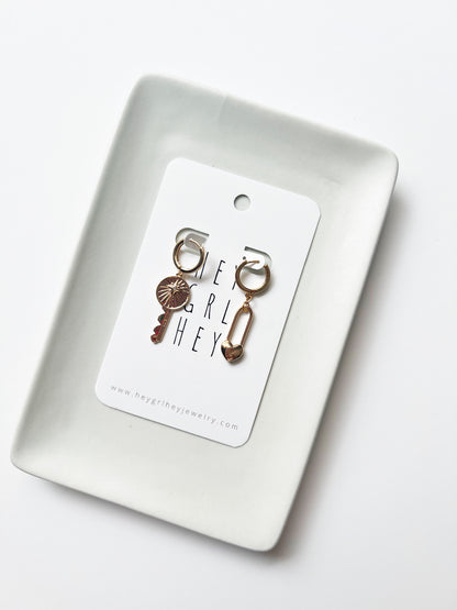 The Lock and Key Earrings