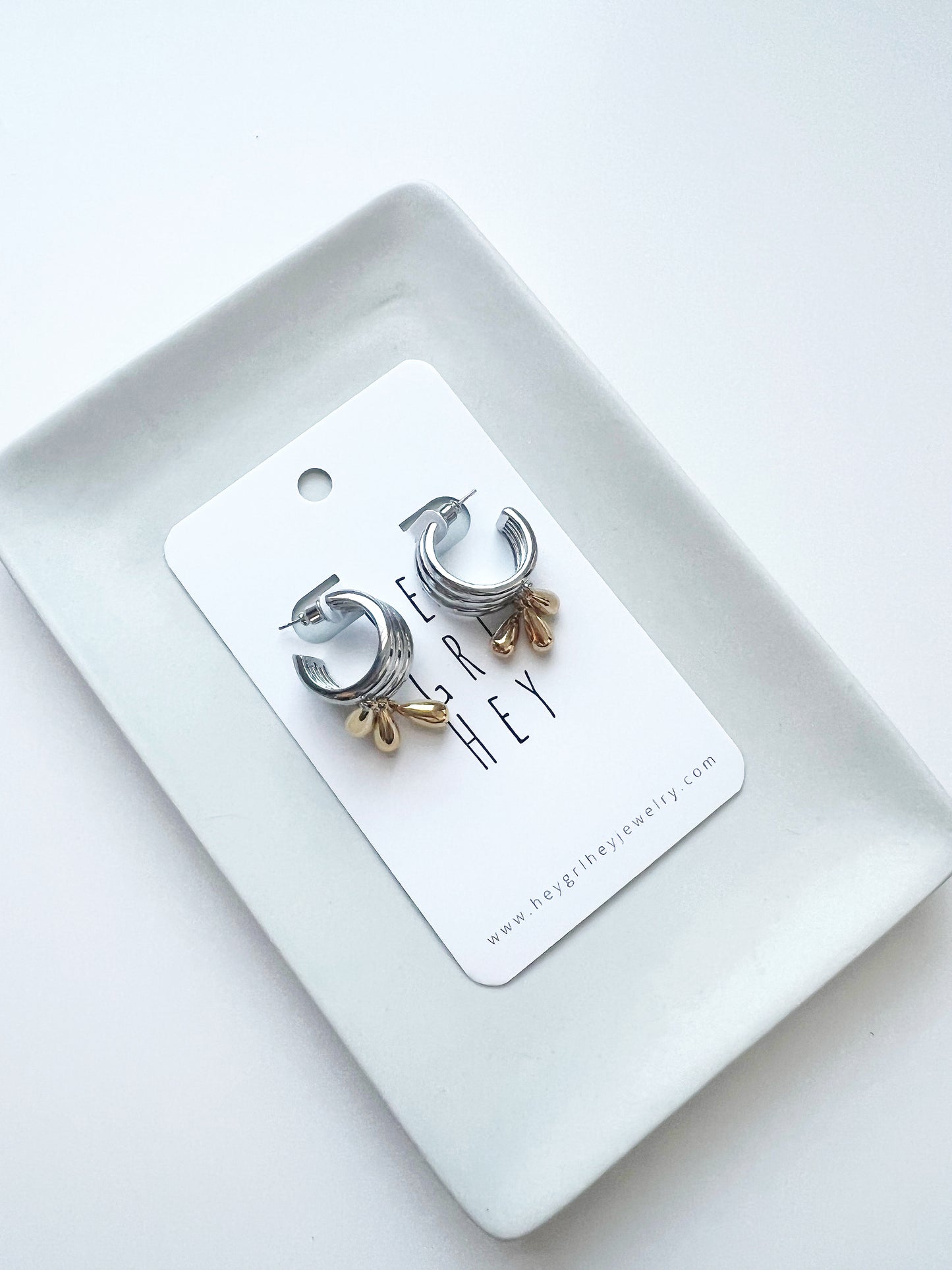 The (Silver and Gold) Lina Hoop Earrings