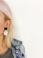 Load image into Gallery viewer, Boo-tiful Ghost Earrings

