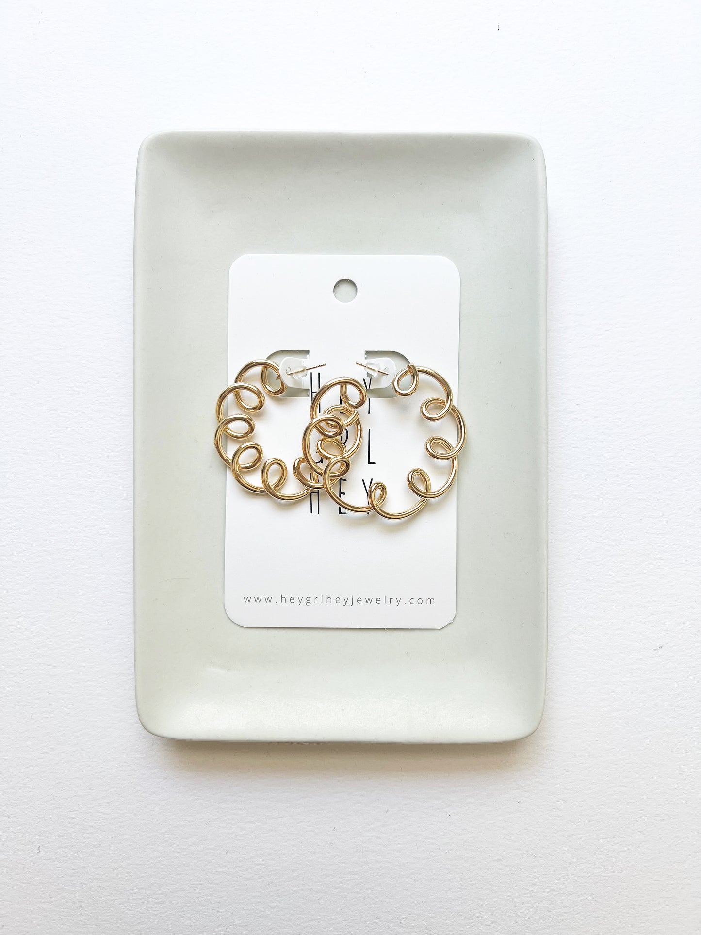 The Spiral Hoop Earrings