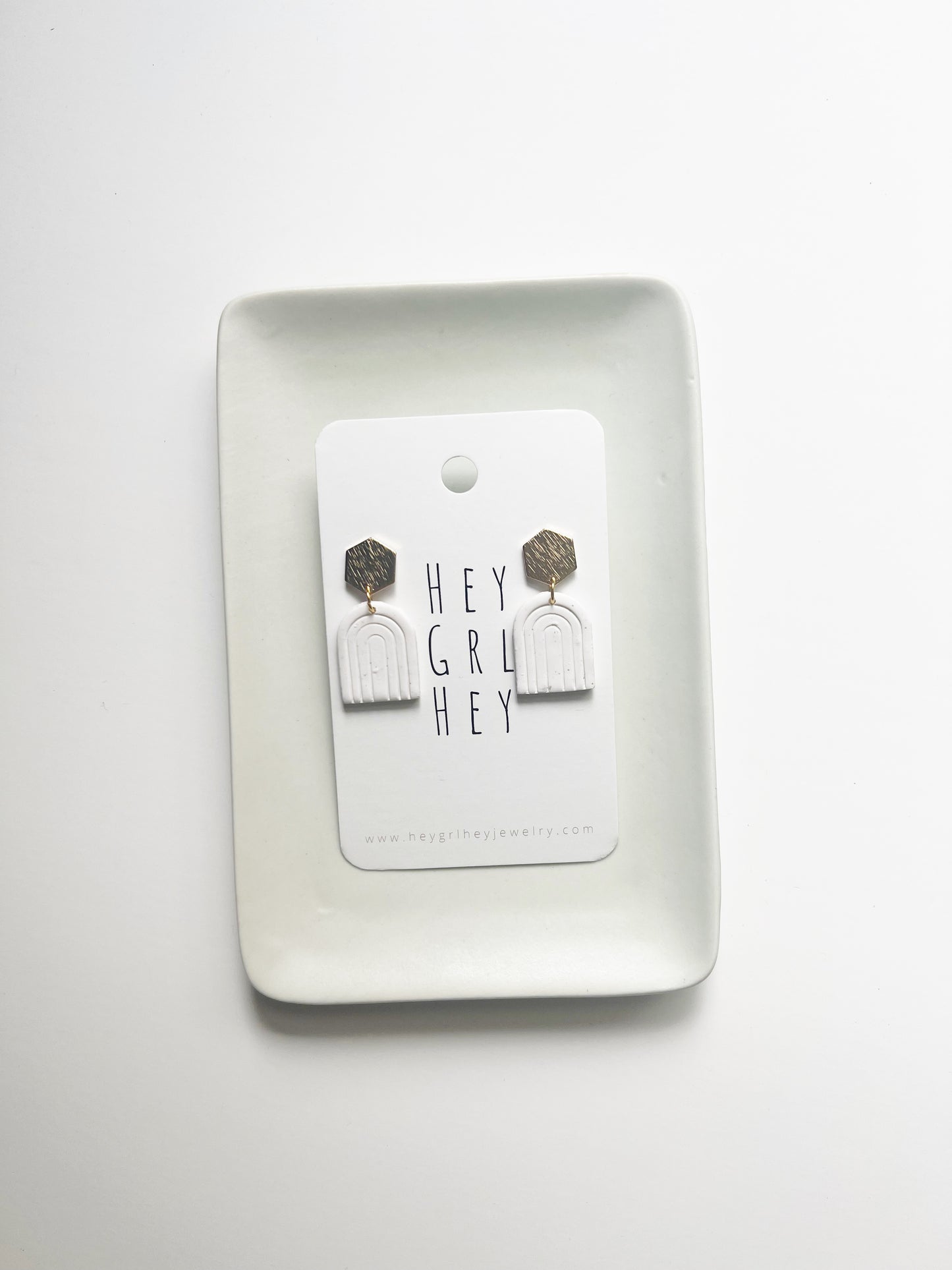 The Penelope Earring in White