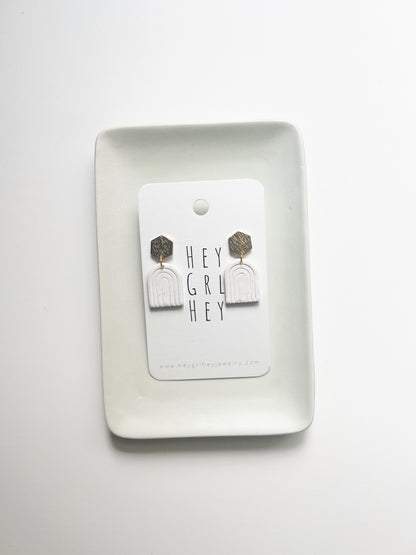 The Penelope Earring in White