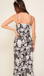 Load image into Gallery viewer, Satin Floral Print Dress
