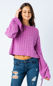 Purple Knit Sweater