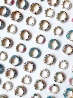 Load image into Gallery viewer, Enamel Hoop Earrings
