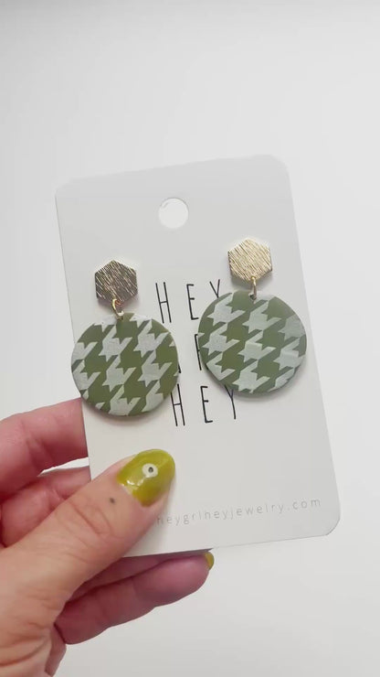 The Houndstooth Earrings