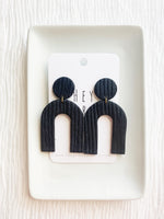 Load image into Gallery viewer, The Azeri Earrings in Black
