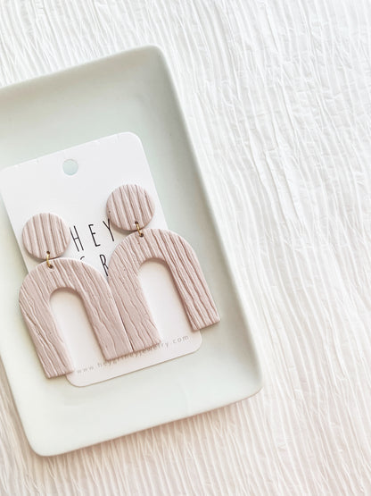 The Azeri Earrings in Cream
