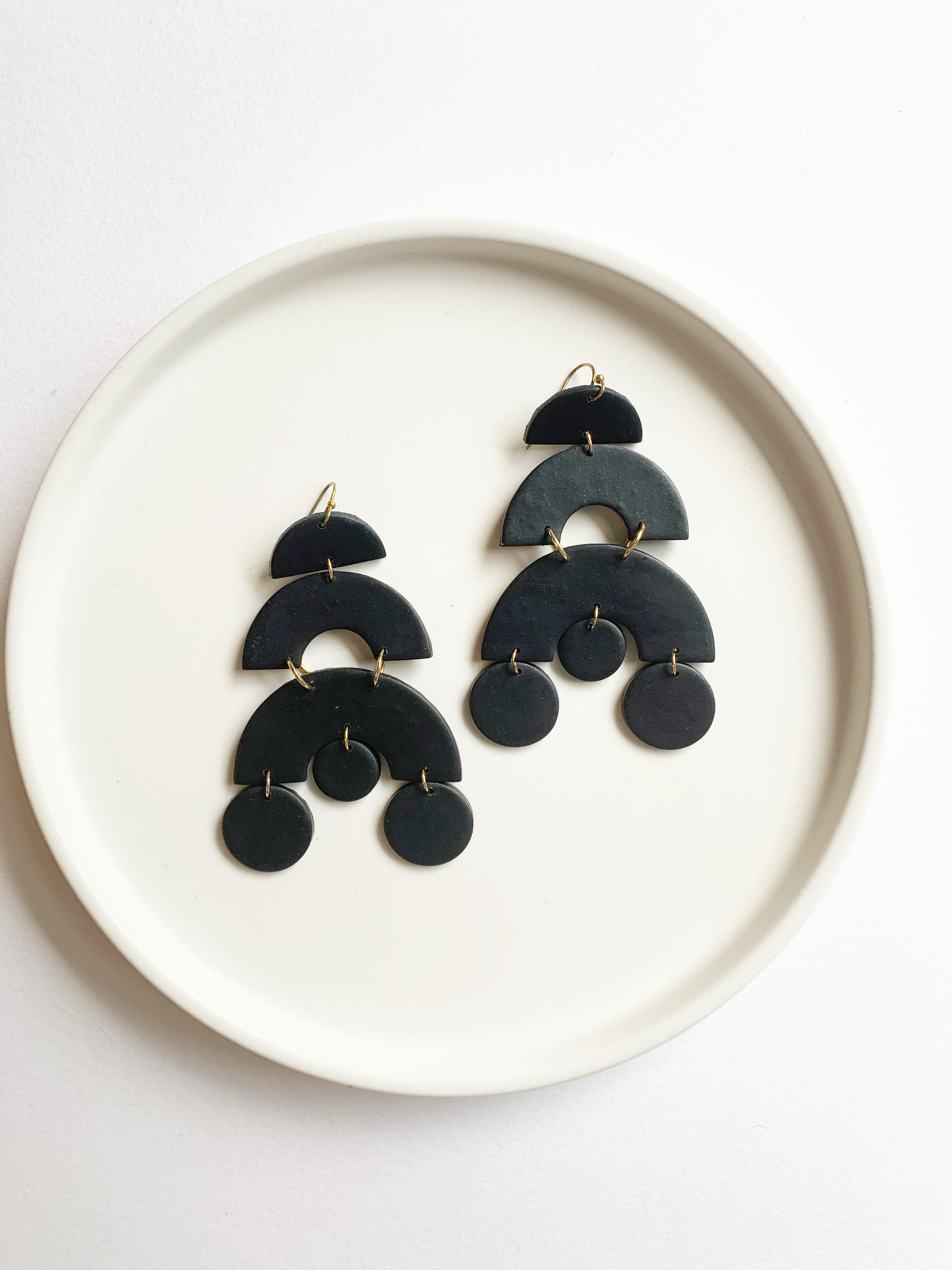 The Yosano Earrings in Black