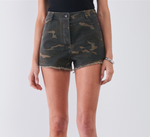 Load image into Gallery viewer, High Waisted Camo Shorts
