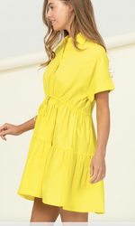 Load image into Gallery viewer, Yellow Ruffle Dress
