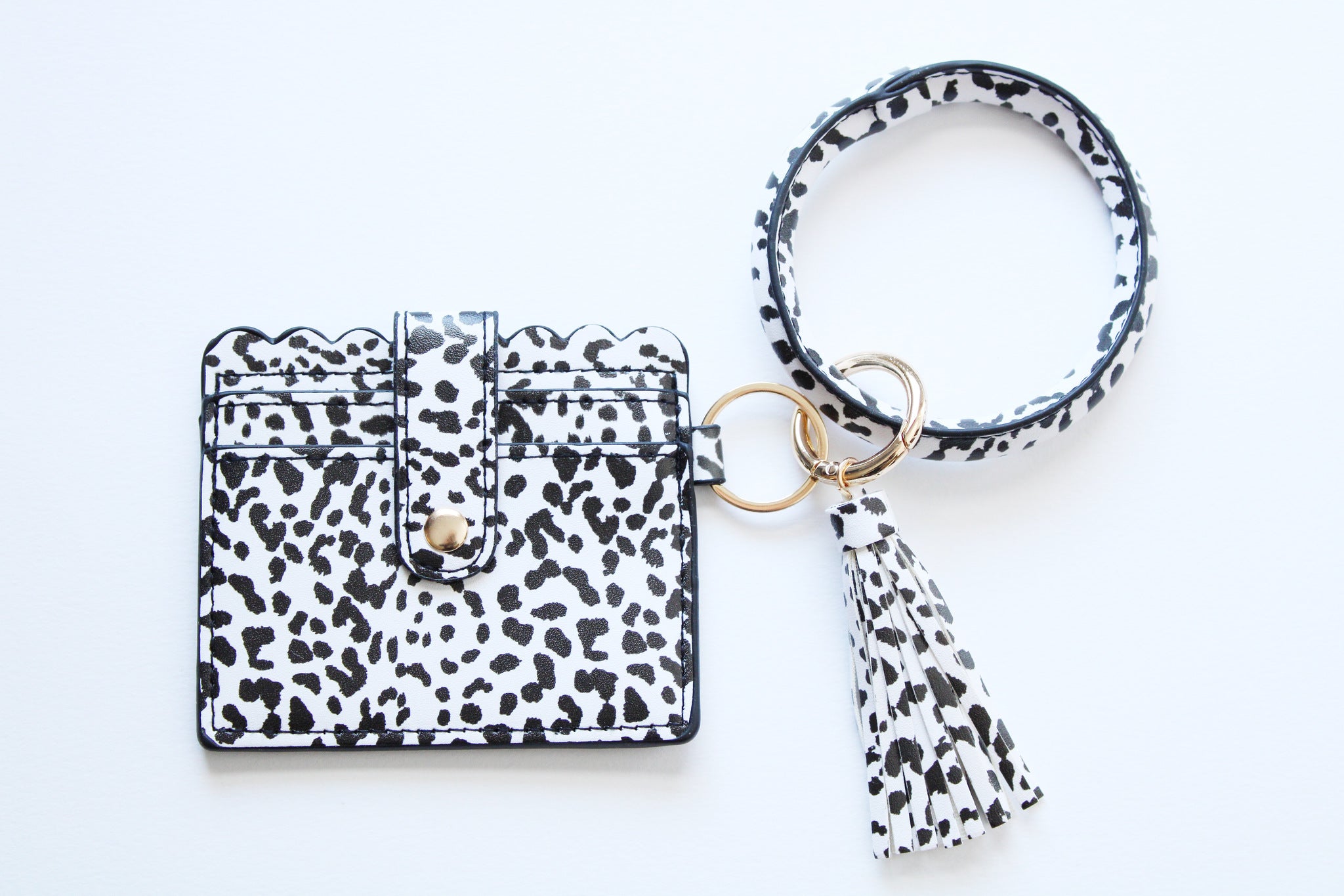 Wristlet/Wallet with Tassel + Clip + Bracelet