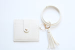 Load image into Gallery viewer, Wristlet/Wallet with Tassel + Clip + Bracelet
