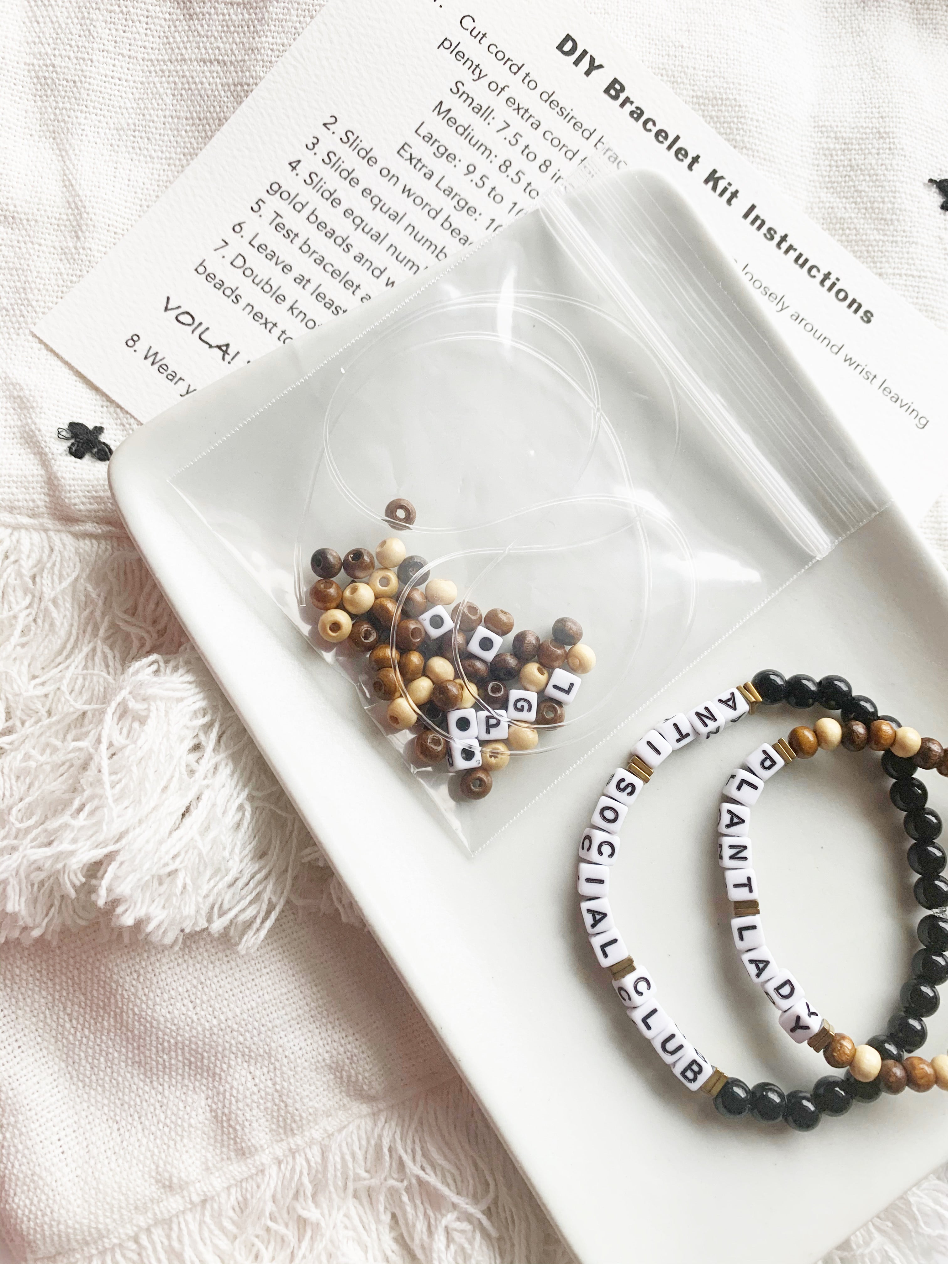 DIY Friendship Bracelet Kit: Beaded Bracelet