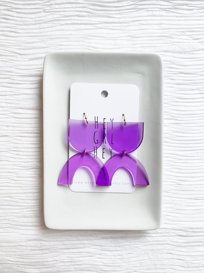 The Babe Earring in Lilac