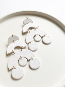 The Yosano Earrings in White