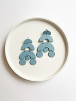 Load image into Gallery viewer, The Yosano Earrings in Mosaic Blue
